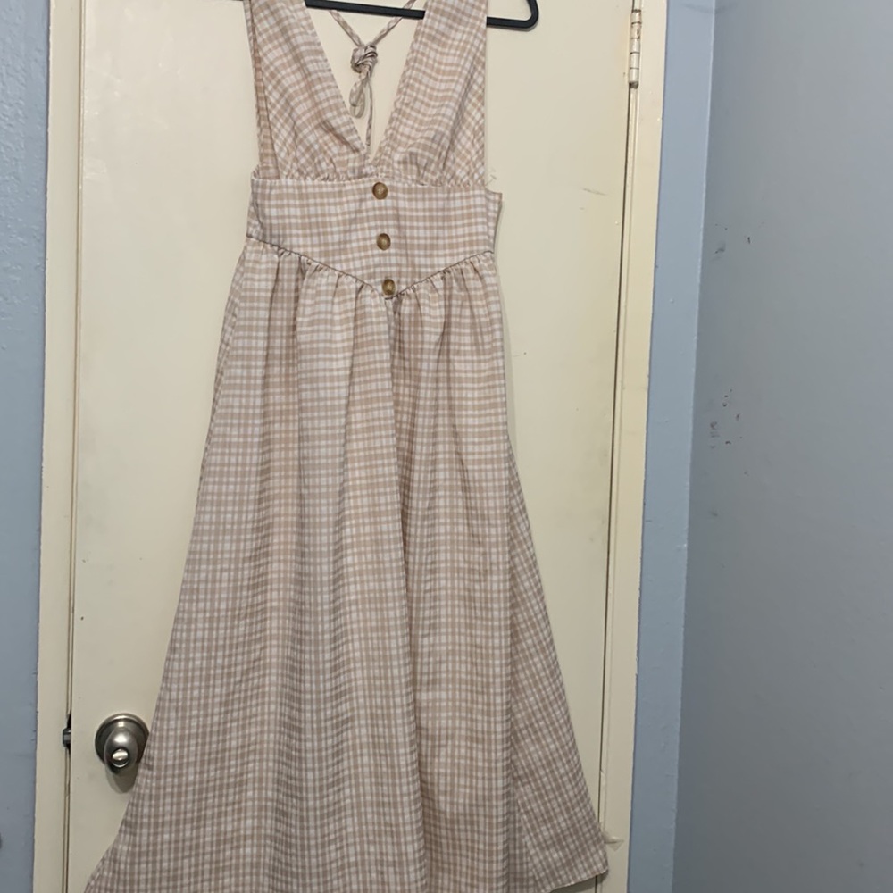 ASOS -  Gingham maxi dress